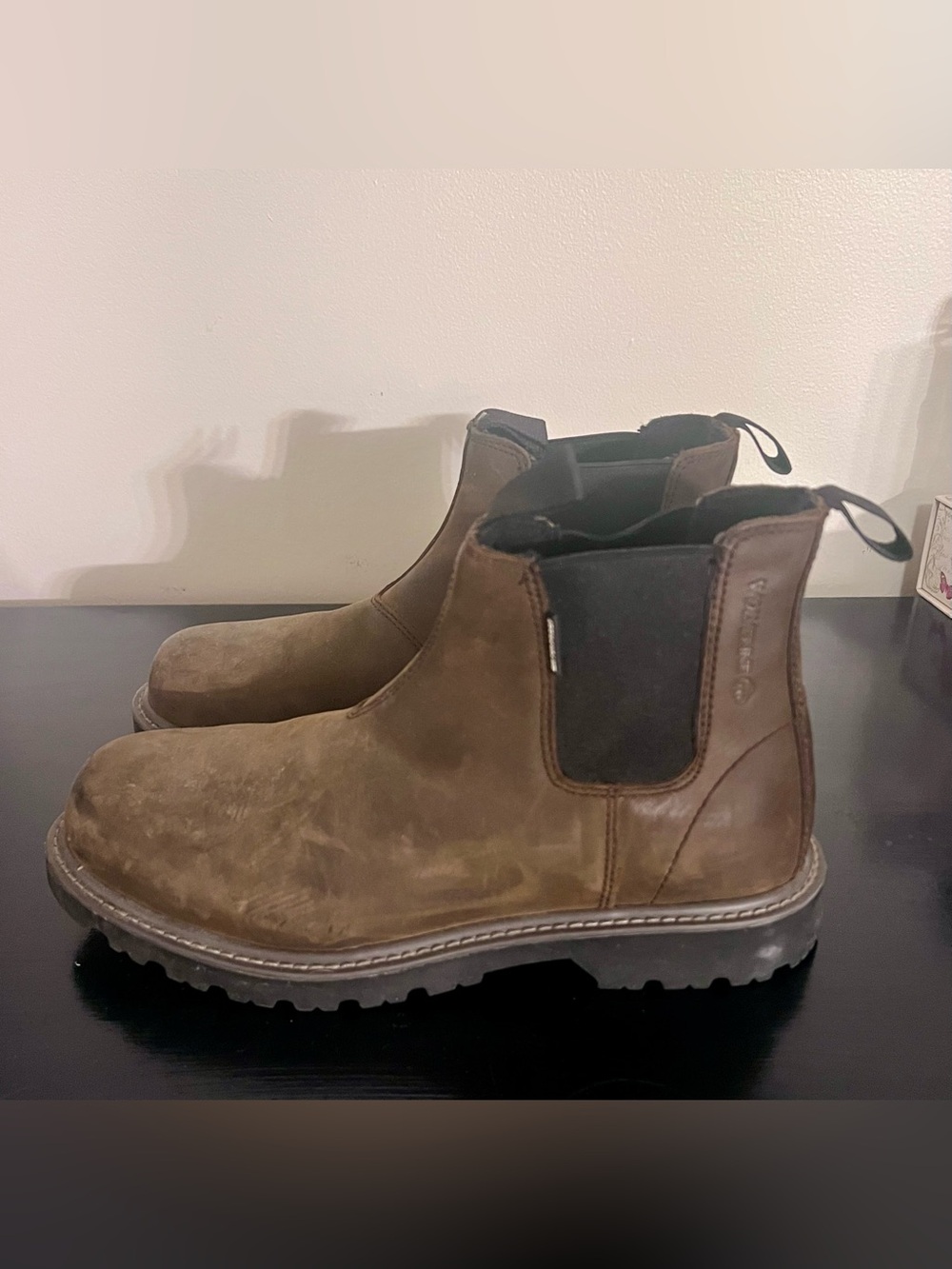 Wolverine Brown Leather Chelsea Work Boots